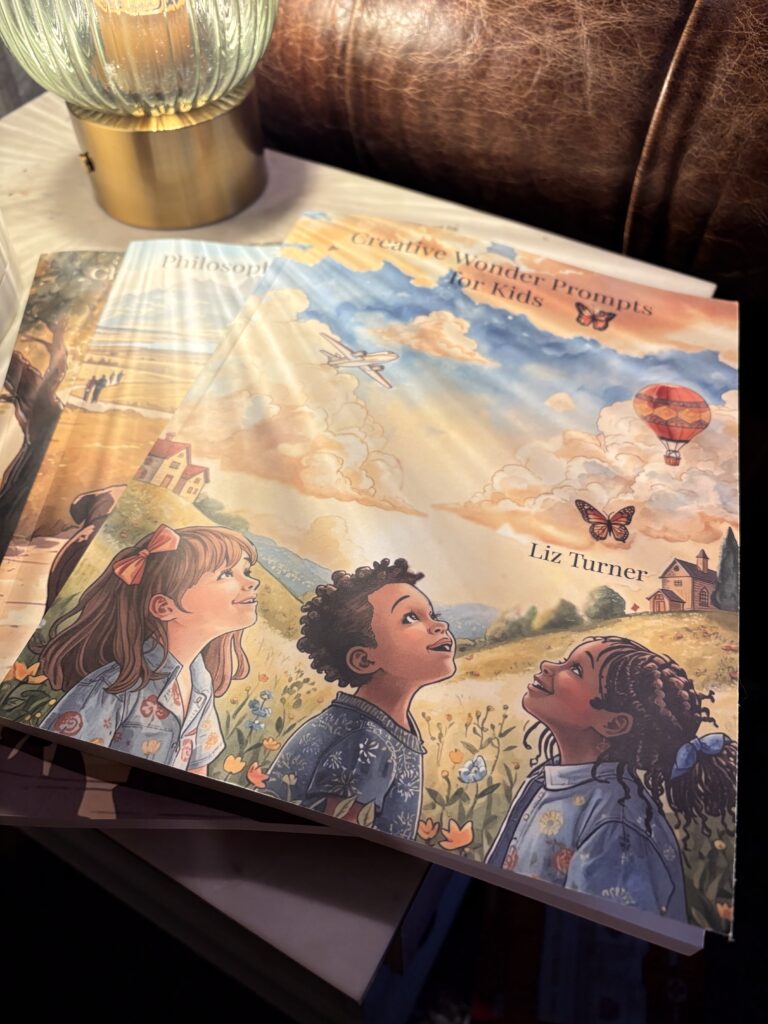 Creative Wonder Prompts for Kids daily writing journal to encourage creative writing in children